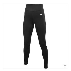 Nike Black Compression Leggings with White Logo-NWT Small